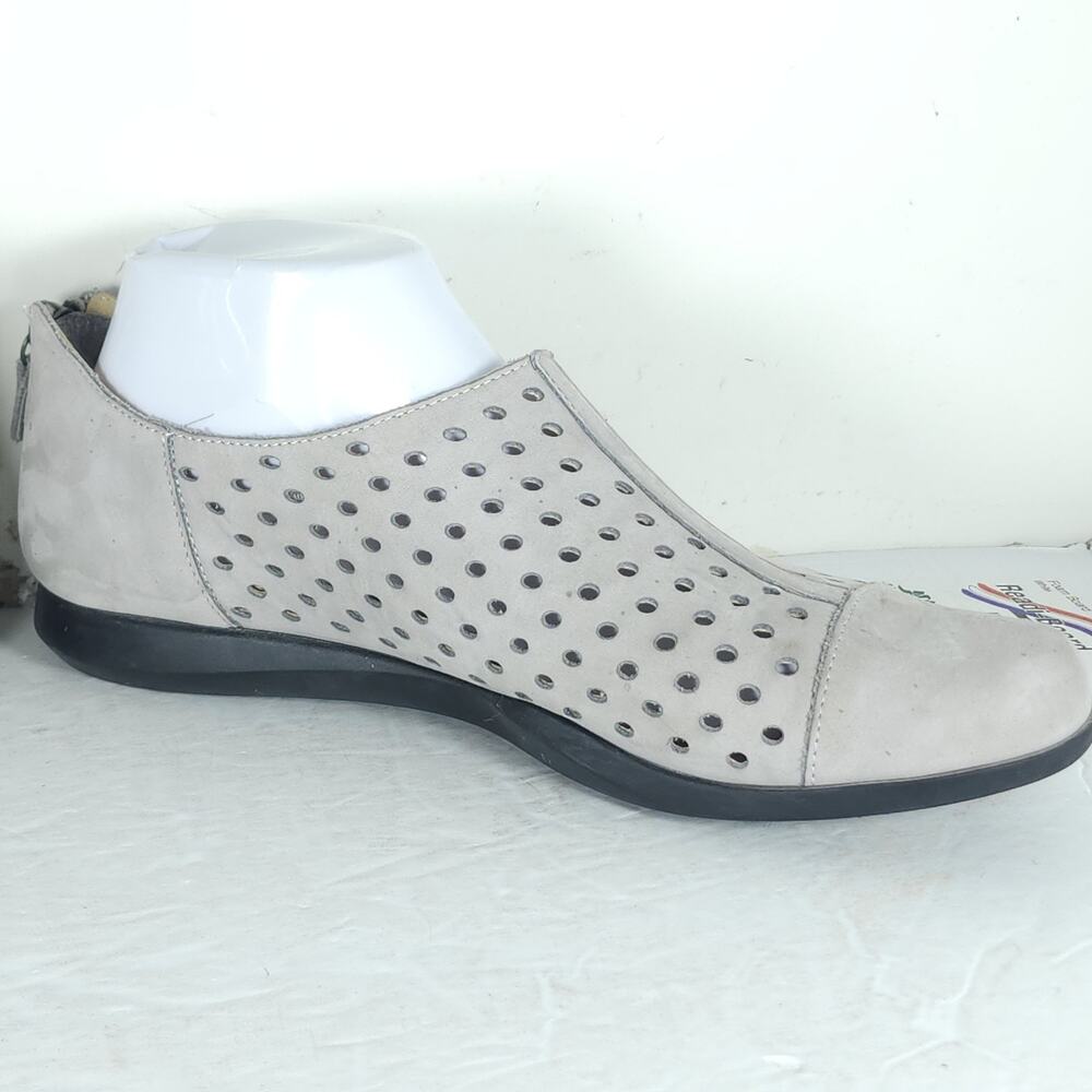 MEPHISTO Women’s Clemence US10 Light Gray Nubuck Perforated Comfort Shoes - Picture 7 of 16